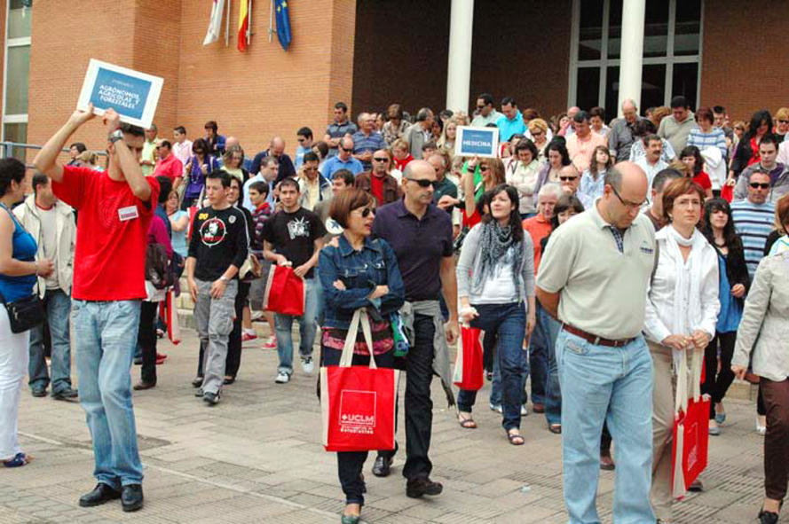 Imagen de archivo de unas jornadas de puertas abiertas en el Campus de Albacete.