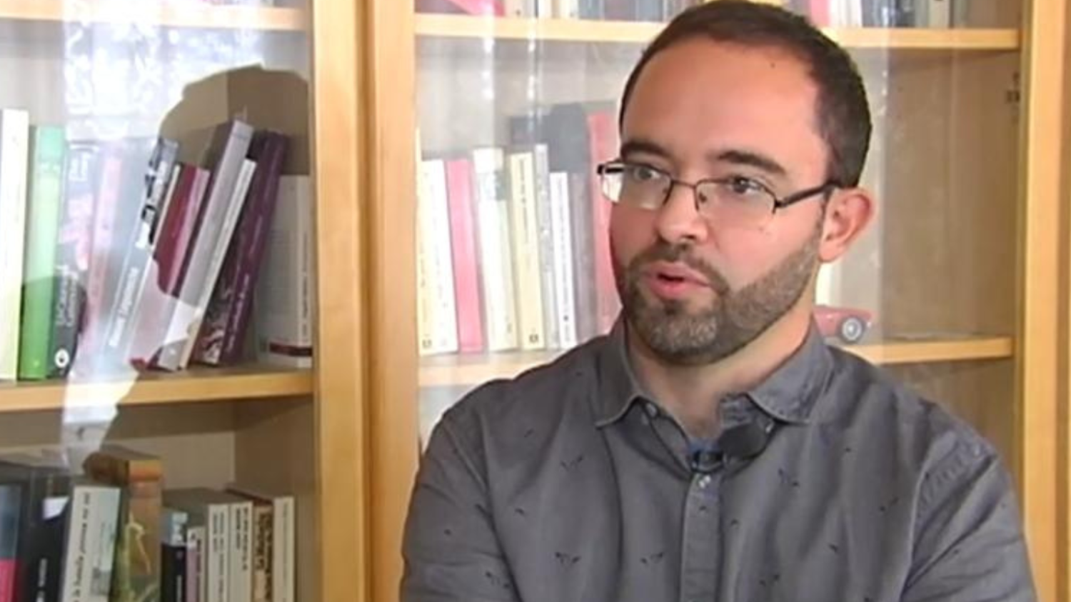 Julio Martínez, durante su intervención en el reportaje televisivo.