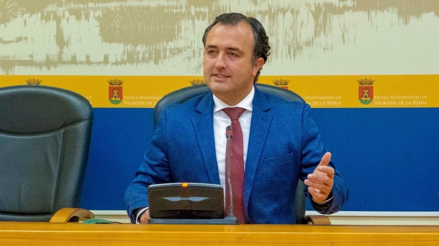 El portavoz del Grupo Municipal de Vox en el Ayuntamiento de Talavera de la Reina, David Moreno Ramos.