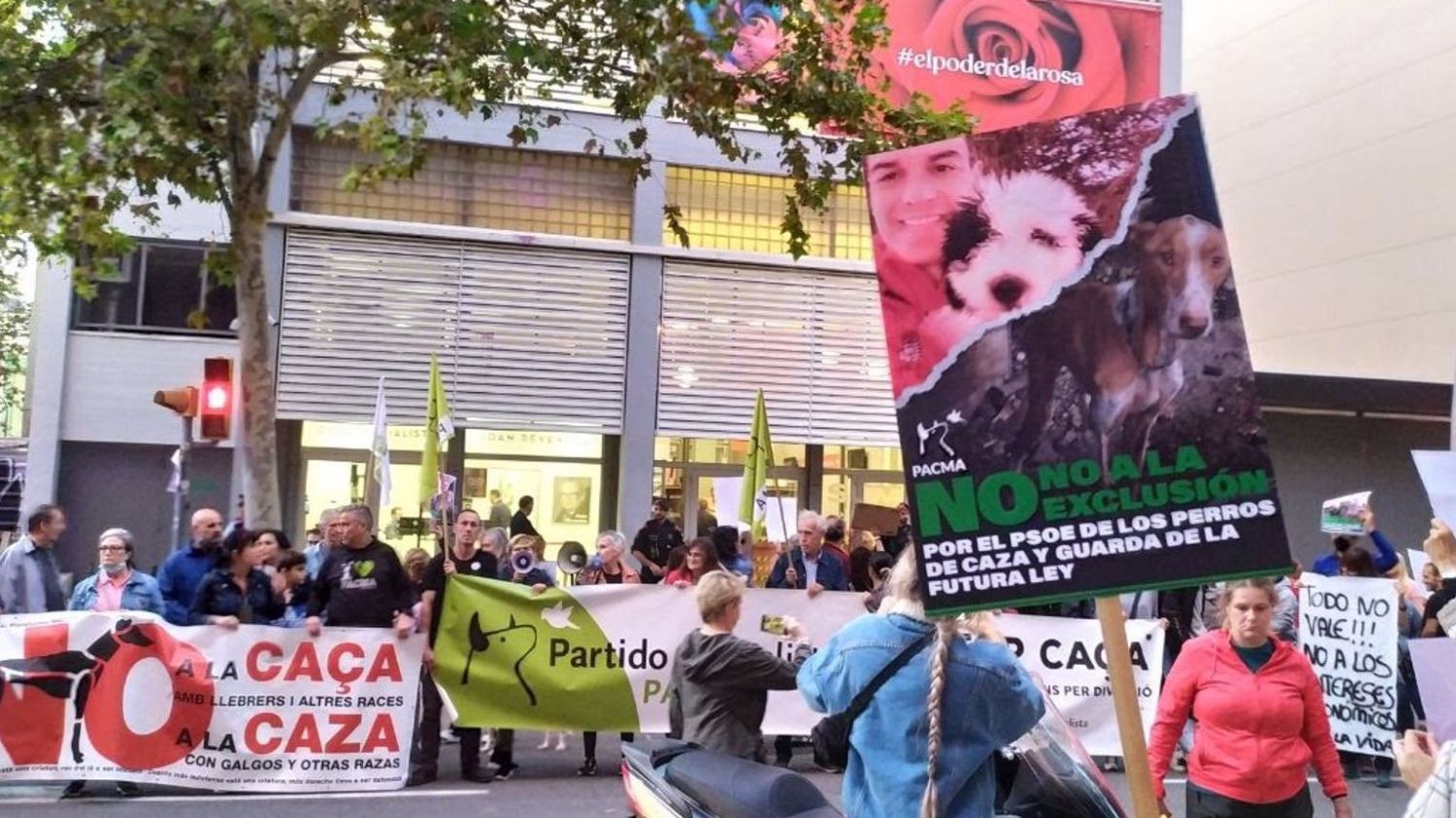 Manifestación de PACMA.