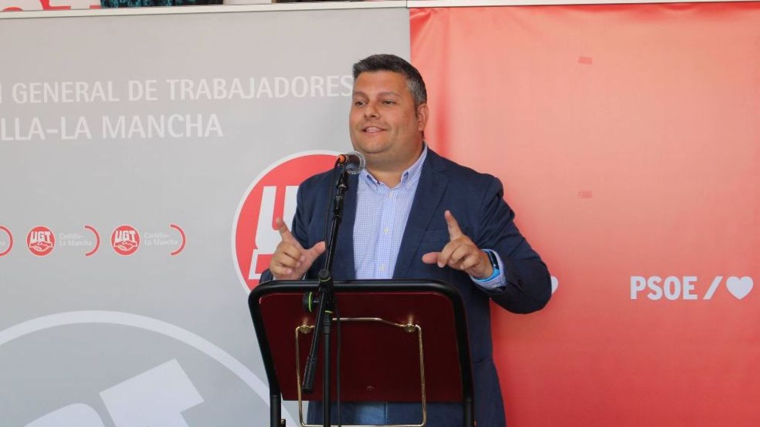 El secretario general de UGT Castilla-La Mancha, Luis Manuel Monforte.