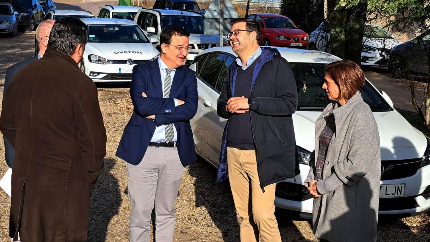 El consejero de Agricultura, Agua y Desarrollo Rural de CLM, Francisco Martínez Arroyo, en Albadalejito.