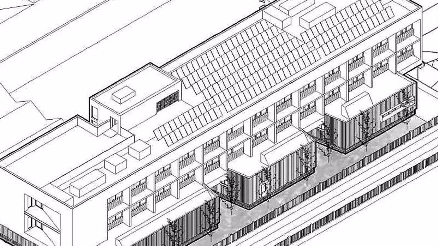 Plano de las obras que se ejecutarán en el IES 