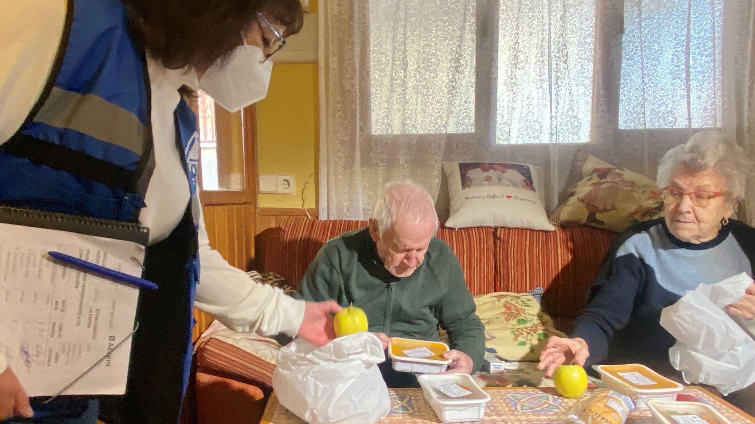 El programa de comidas a domicilio para mayores.