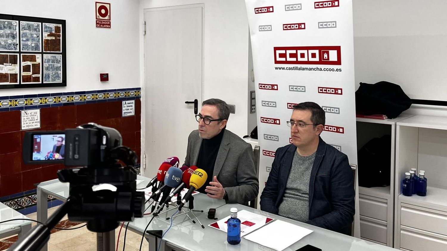 El secretario general de CCOO en Castilla-La Mancha, Paco de la Rosa.