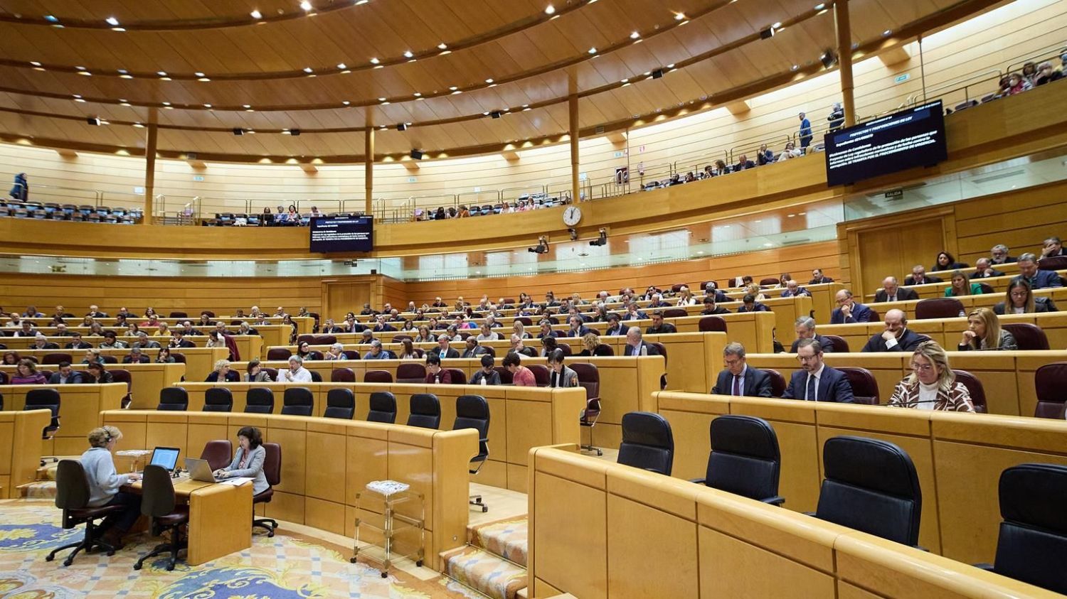 Vista general de una sesión plenaria en el Senado.