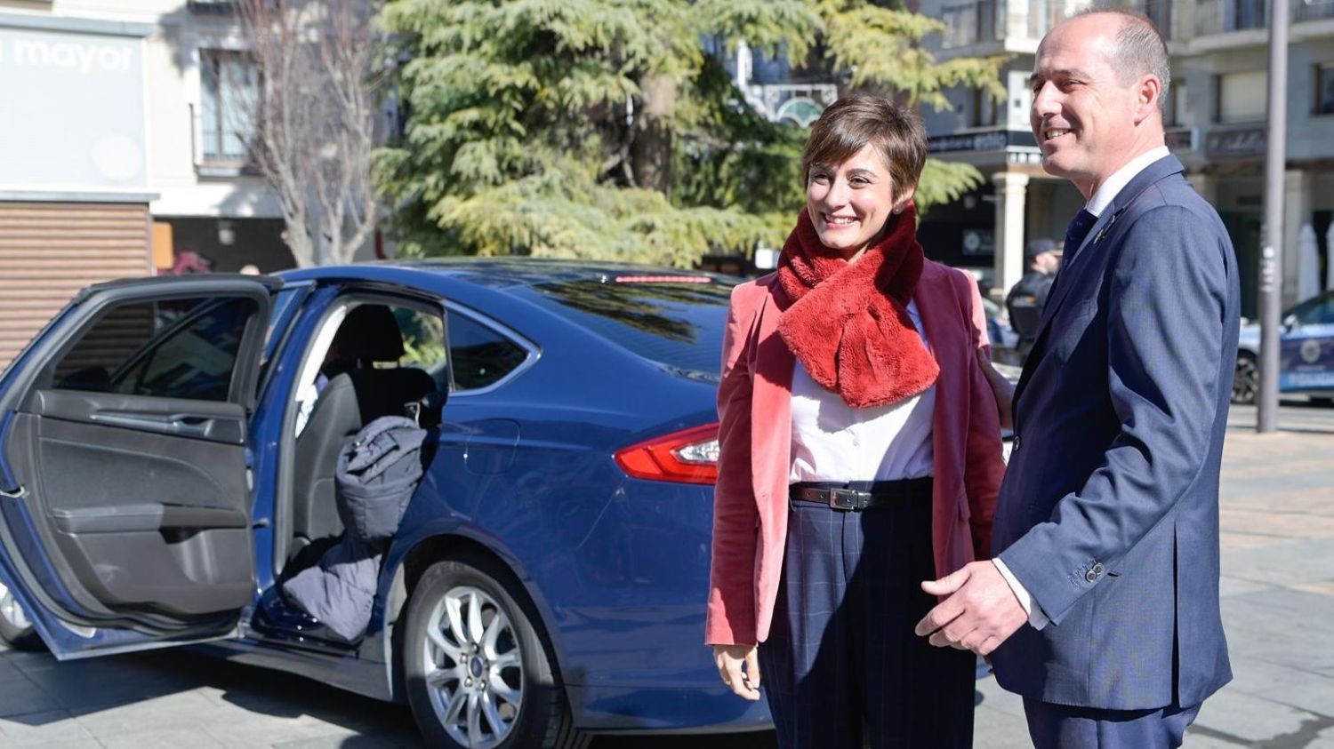 La ministra de Política Territorial, Isabel Rodríguez, y el alcalde de Guadalajara, Alberto Rojo.