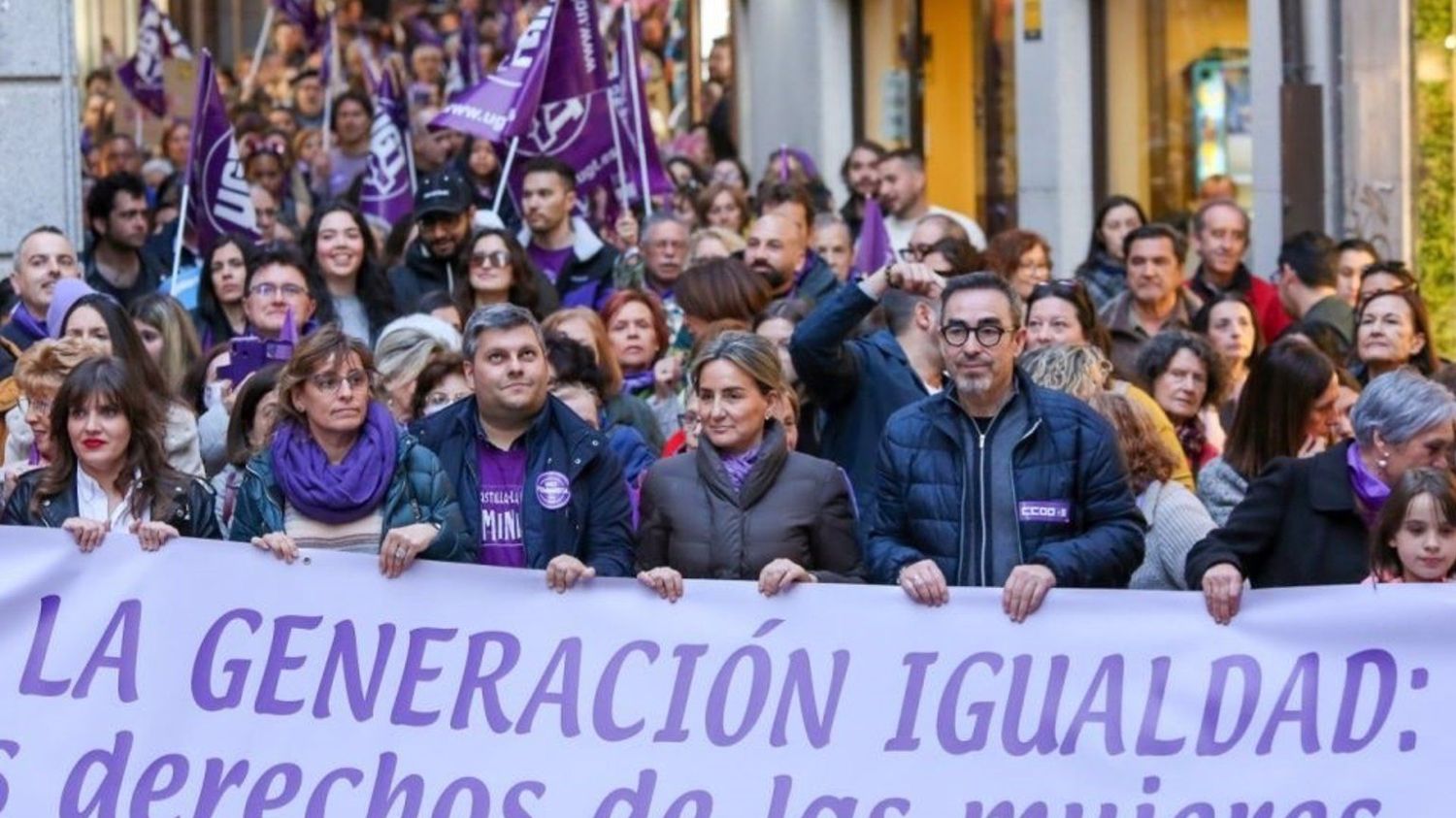 Manifestación en favor de la igualdad en Toledo.