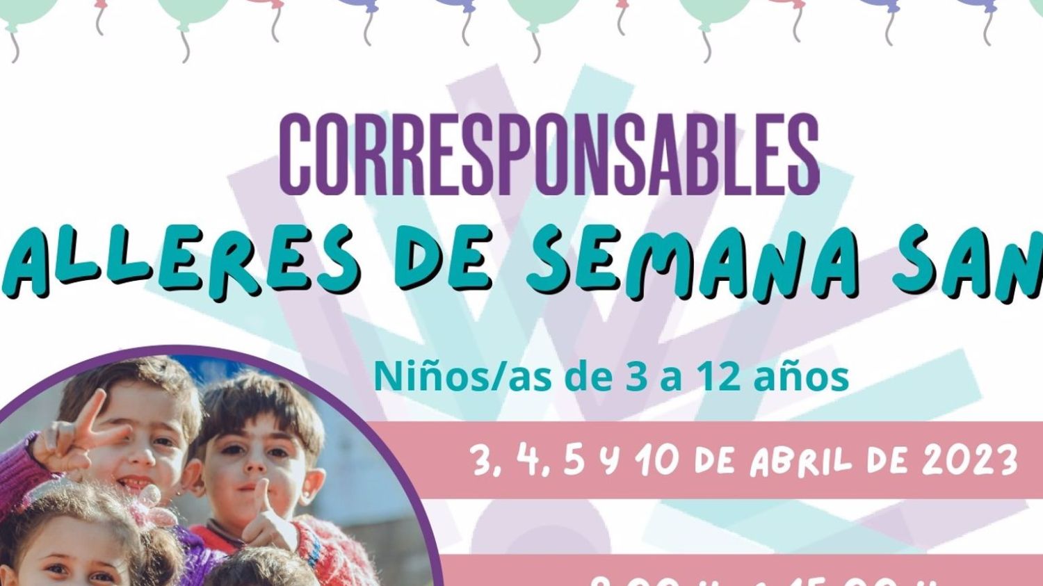 Cartel del Plan Corresponsables 