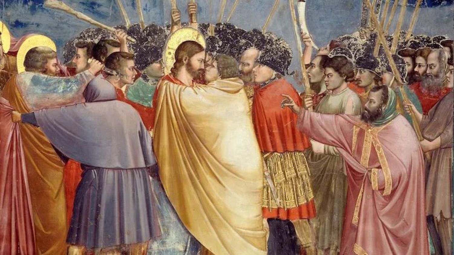 El beso de Judas, de Giotto di Bondone. Wikimedia Commons