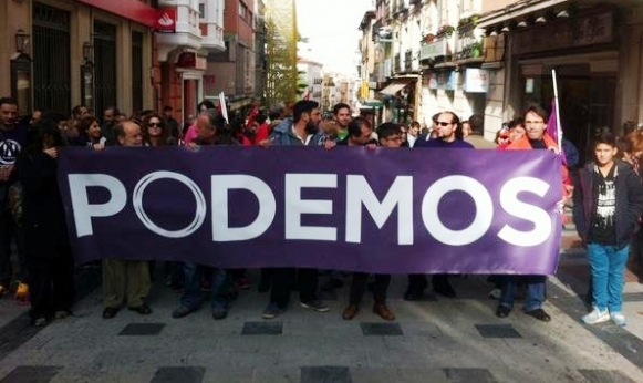 manifestación de podemos en guadalajara.