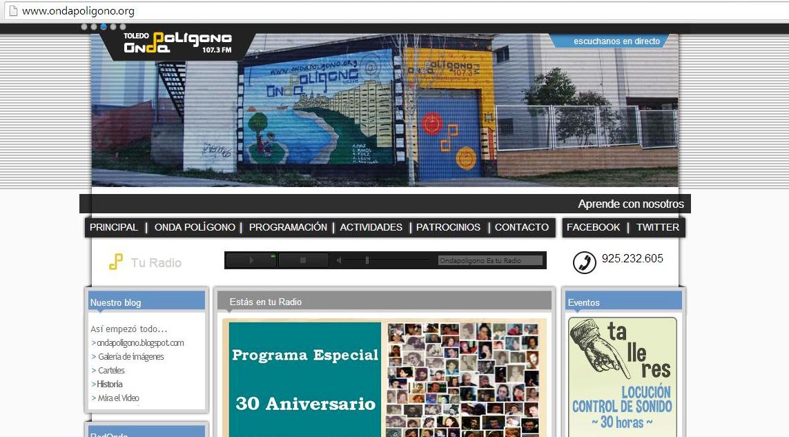 página web de onda polígono.