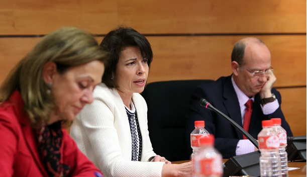 Reyes Estevez comparece en la Comision de Presupuestos.